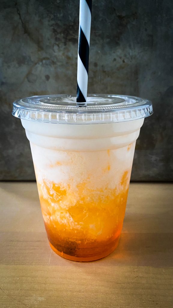 Orange creamsicle lotus drink
