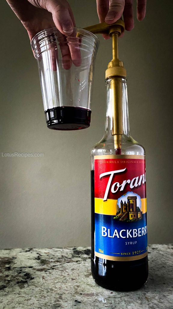 blackberry torani syrup