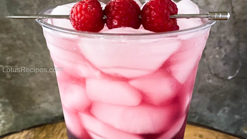 cherry berry lotus drink