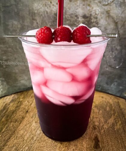 cherry berry lotus drink
