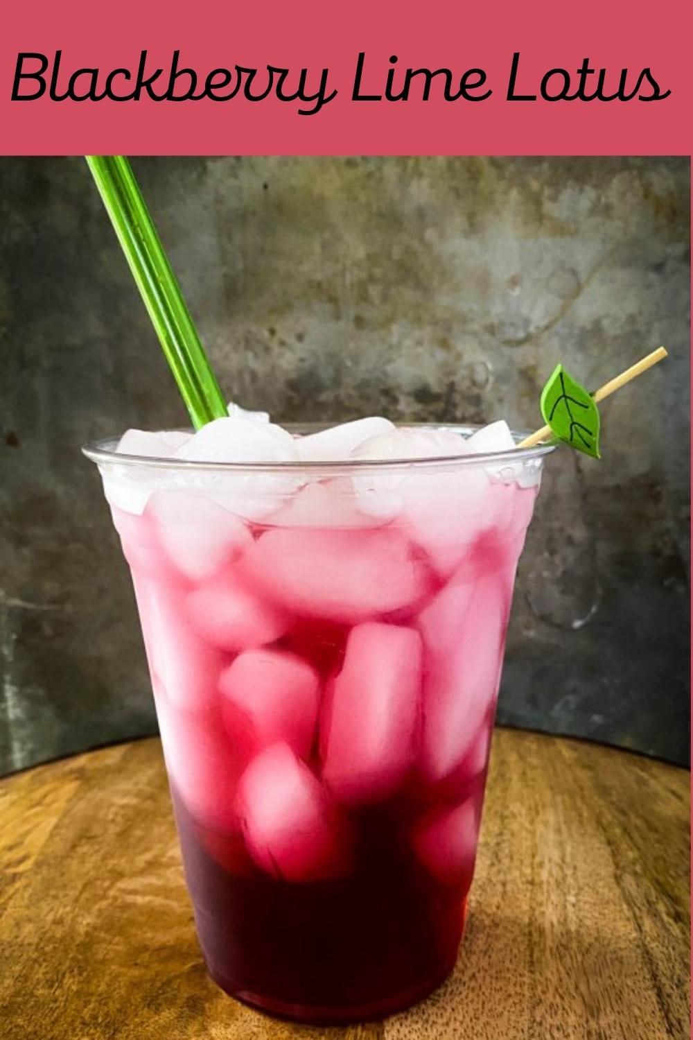 Blackberry Lime Lotus Drink Recipe Lotus Recipes