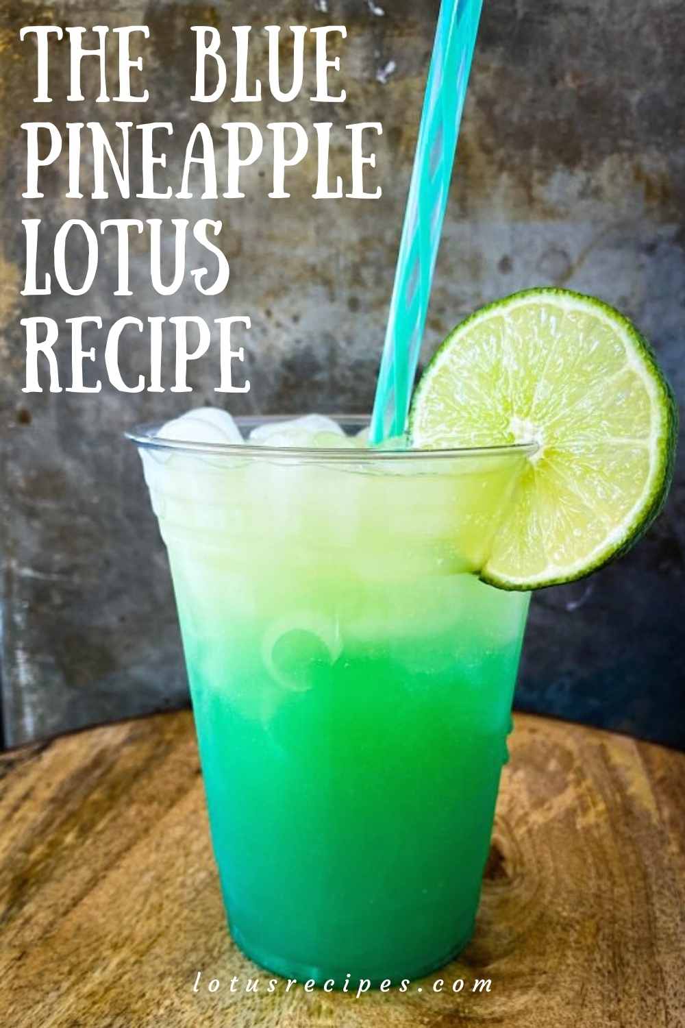 the blue pineapple lotus recipe-pin image