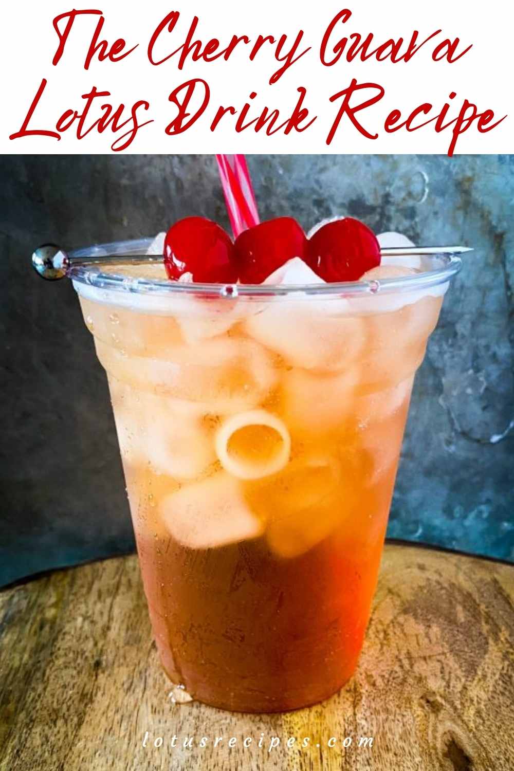 The Cherry Guava Lotus Drink-pin image