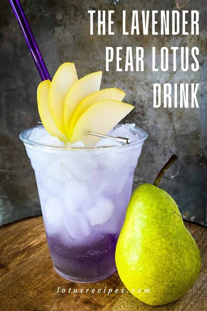 the lavender pear lotus drink-pin image
