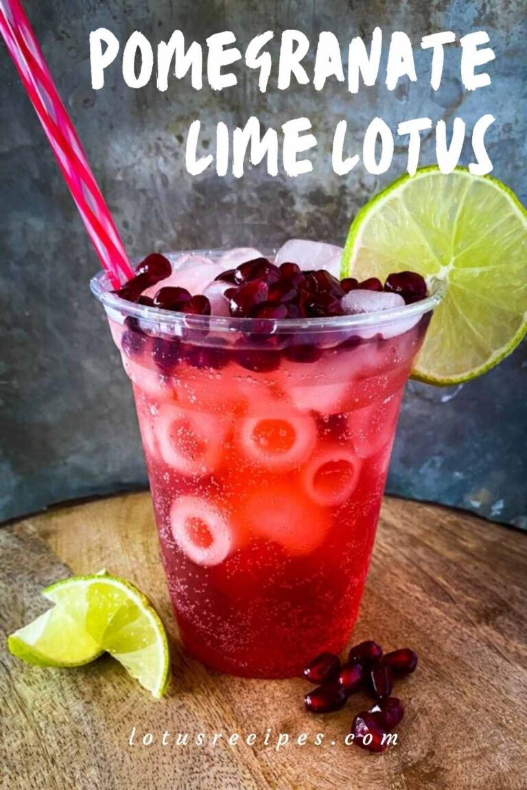 Raspberry Lime Lotus Drink Lotus Recipes