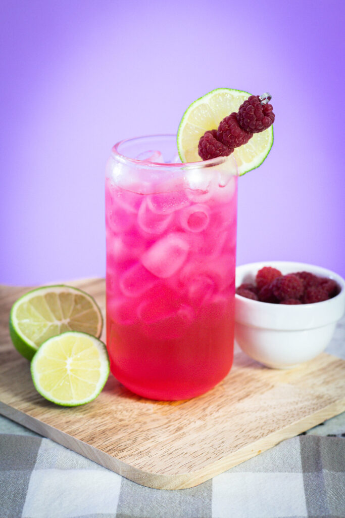 raspberry lime lotus drink