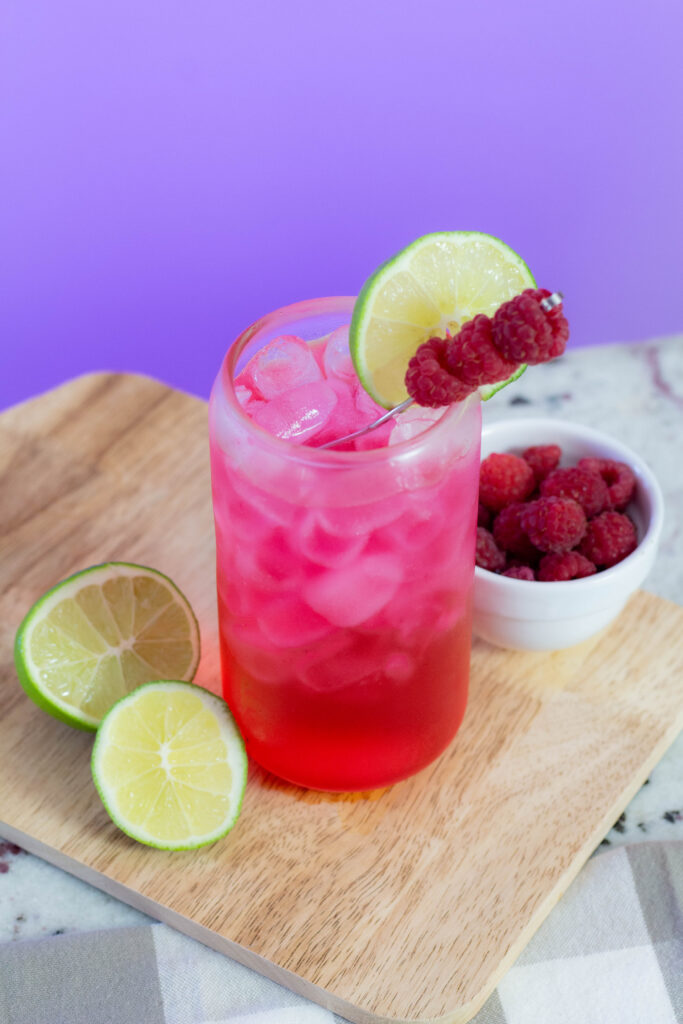 raspberry lime lotus drink