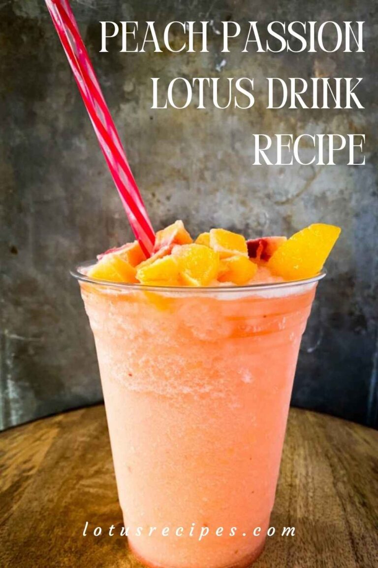 Peach Passion Lotus Drink Lotus Recipes