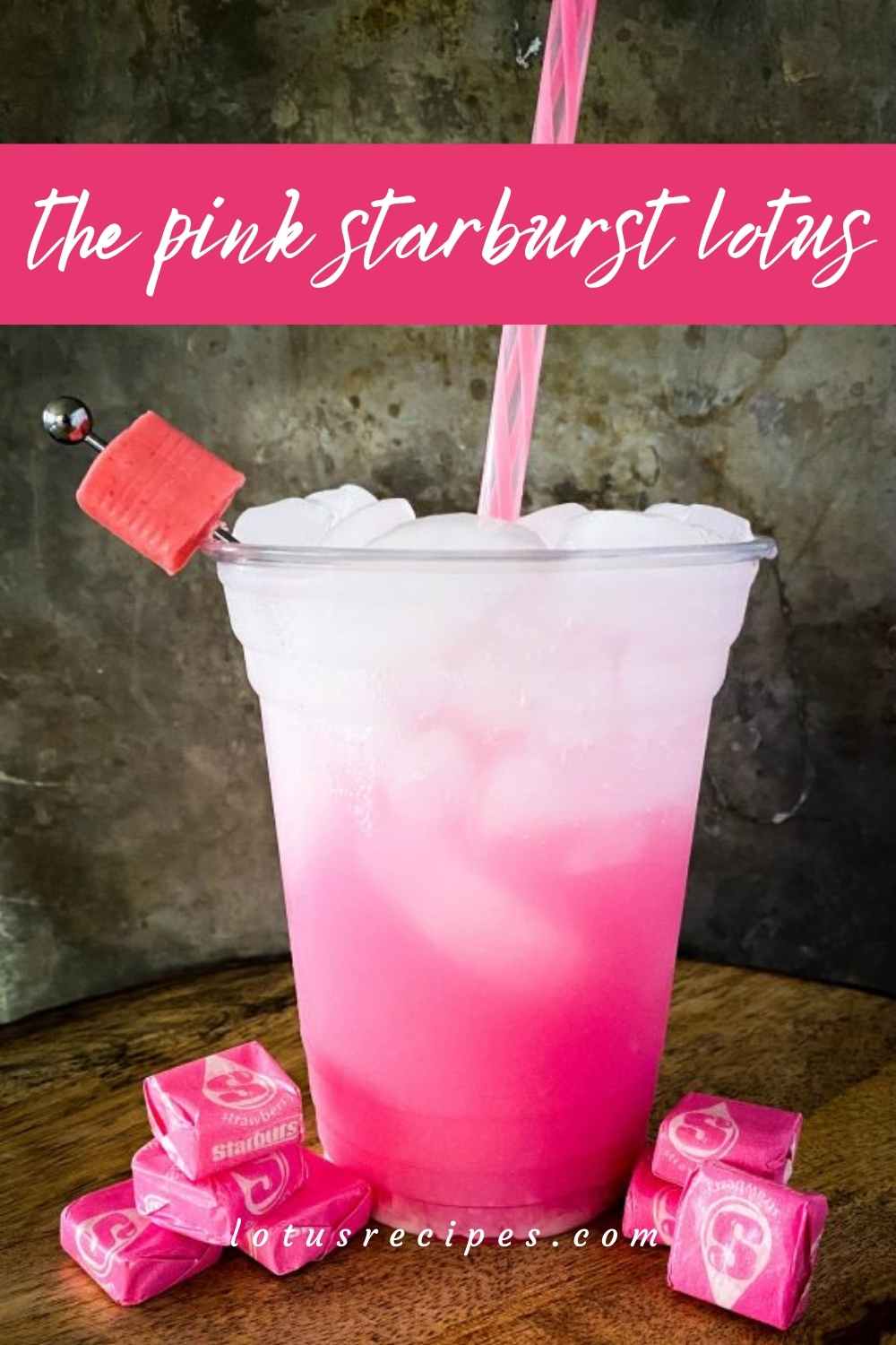 Pink Starburst Lotus Drink Lotus Recipes