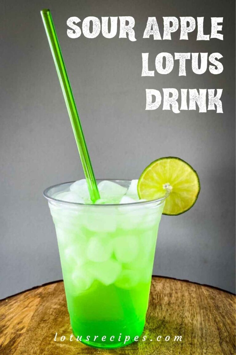 Sour Apple Lotus Drink Lotus Recipes