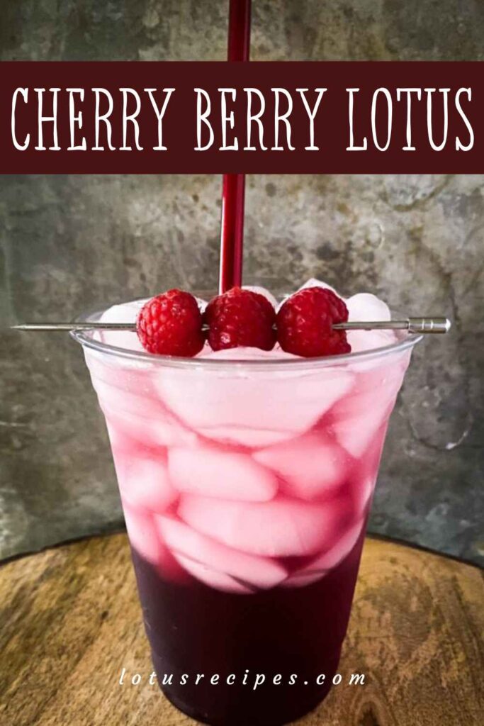 cherry berry lotus-pin image