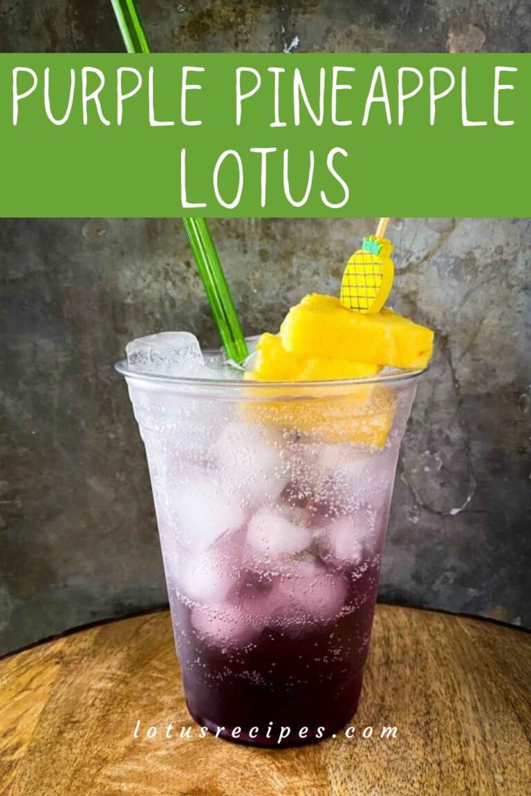 Purple Pineapple Lotus Drink Lotus Recipes