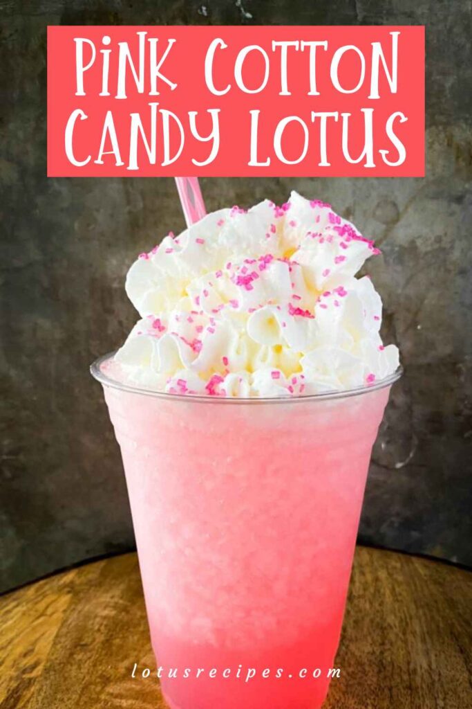 pink cotton candy lotus-pin image